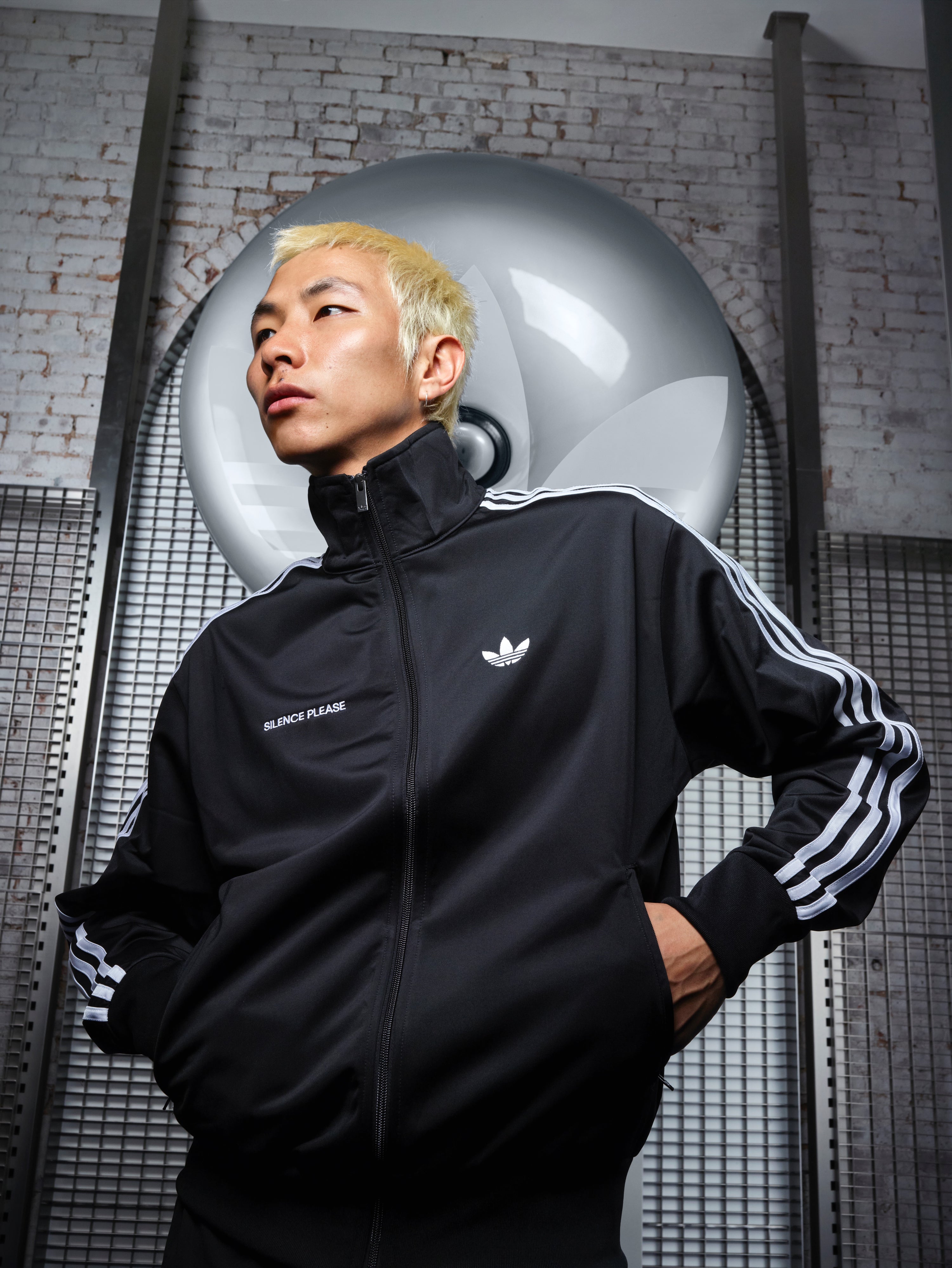Silence Please × adidas Originals — Firebird Track Jacket